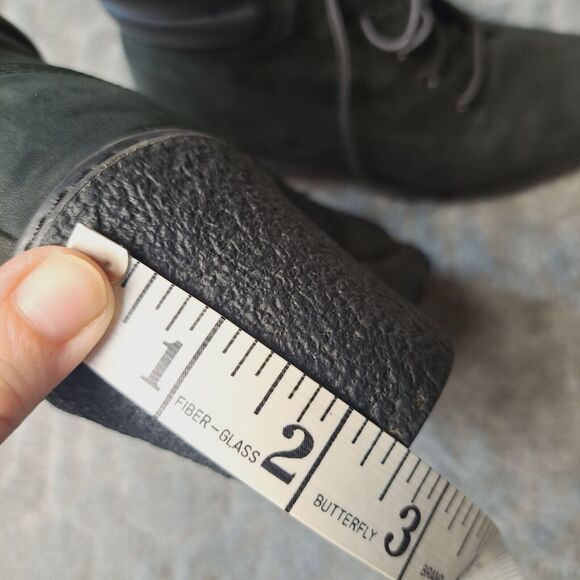 Timberland Earthkeepers Amston Wedge Boots Womens Size 8 Black Suede Leather - Picture 10 of 11